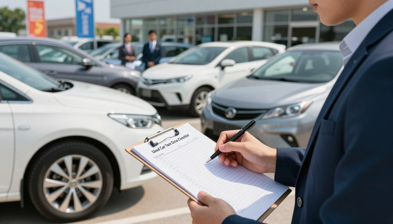 Used Car Test Drive Checklist